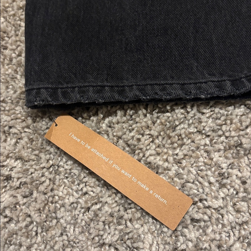 Reformation Women's Straight Leg Jeans - Dark Gray - Picture 9 of 12